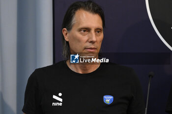 13/09/2023 - Gheorghe Cretu during the Press Conference to present the final phase of the European Men's Volleyball Championship, 13 September 2023, Hotel Mercure Roma West, Rome, Italy - CEV EUROVOLLEY 2023 FINALS PRESS CONFERENCE - EUROVOLLEY MEN - VOLLEY