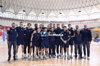 2023-10-10 - Luis Basket Team during the Presentation of the 2023/24 Roma Volley Club Sports and Luiss Basket Season, 10 October 2023 at Pala Tiziano, Rome, Italy. - PRESENTATION OF THE 2023/24 ROMA VOLLEY CLUB SPORTS SEASON - EVENTS - VOLLEYBALL