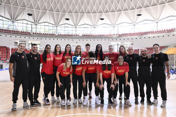 2023-10-10 - Roma Volley Club Team during the Presentation of the 2023/24 Roma Volley Club Sports and Luiss Basket Season, 10 October 2023 at Pala Tiziano, Rome, Italy. - PRESENTATION OF THE 2023/24 ROMA VOLLEY CLUB SPORTS SEASON - EVENTS - VOLLEYBALL