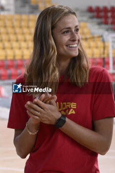 2023-10-10 - Marta Bachis captain of Roma Volley Club during the Presentation of the 2023/24 Roma Volley Club Sports and Luiss Basket Season, 10 October 2023 at Pala Tiziano, Rome, Italy. - PRESENTATION OF THE 2023/24 ROMA VOLLEY CLUB SPORTS SEASON - EVENTS - VOLLEYBALL