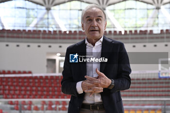 2023-10-10 - 
Gianni Petrucci President of the Italian Basketball Federation during the Presentation of the 2023/24 Roma Volley Club Sports and Luiss Basket Season, 10 October 2023 at Pala Tiziano, Rome, Italy. - PRESENTATION OF THE 2023/24 ROMA VOLLEY CLUB SPORTS SEASON - EVENTS - VOLLEYBALL