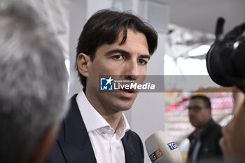 2023-10-10 - Alessandro Onorato Councilor of the municipality of Rome for Major Events, Sport, Tourism and Fashionduring the Presentation of the 2023/24 Roma Volley Club Sports and Luiss Basket Season, 10 October 2023 at Pala Tiziano, Rome, Italy. - PRESENTATION OF THE 2023/24 ROMA VOLLEY CLUB SPORTS SEASON - EVENTS - VOLLEYBALL