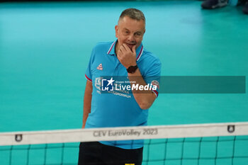 2023-08-30 - igor kolakovic (head coach serbia) - CEV EUROVOLLEY 2023 - MEN - SWITZERLAND VS SERBIA - INTERNATIONALS - VOLLEYBALL