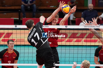 01/09/2023 - germany's alexander lengweiler in action - GERMANY VS SWITZERLAND - EUROVOLLEY MEN - VOLLEY