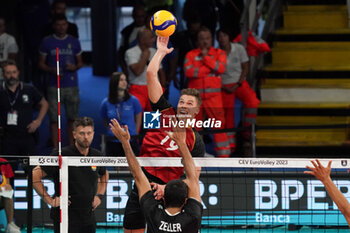 01/09/2023 - germany's erik rohrs in action - GERMANY VS SWITZERLAND - EUROVOLLEY MEN - VOLLEY