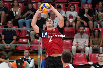 01/09/2023 - germany's johannes tille in action - GERMANY VS SWITZERLAND - EUROVOLLEY MEN - VOLLEY