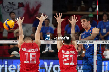 01/09/2023 - italy's alessandro michieletto in action - SERBIA VS ITALY - EUROVOLLEY MEN - VOLLEY