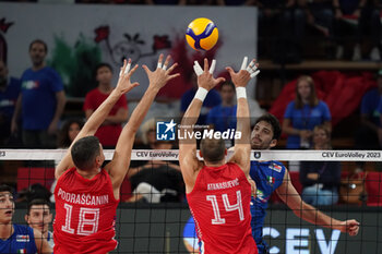 01/09/2023 - italy's daniele lavia in action - SERBIA VS ITALY - EUROVOLLEY MEN - VOLLEY