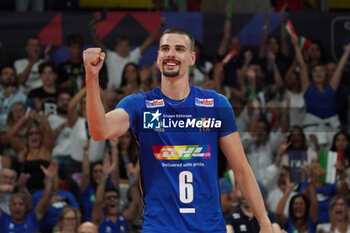 01/09/2023 - italy's simone giannelli rejoices - SERBIA VS ITALY - EUROVOLLEY MEN - VOLLEY