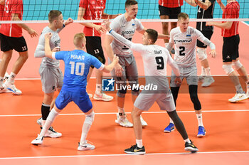 03/09/2023 - Estonia's celebrations for the conquest of the point - ESTONIA VS SWITZERLAND - EUROVOLLEY MEN - VOLLEY