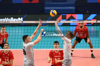 03/09/2023 - Estonia's team in action - ESTONIA VS SWITZERLAND - EUROVOLLEY MEN - VOLLEY