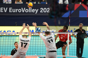 03/09/2023 - Switzerland's Zeller Quentin #8 attack - ESTONIA VS SWITZERLAND - EUROVOLLEY MEN - VOLLEY