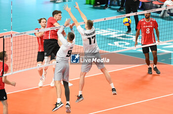 03/09/2023 - Switzerland's Lengweiler Alexander #17 attack - ESTONIA VS SWITZERLAND - EUROVOLLEY MEN - VOLLEY