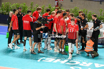 03/09/2023 - Switzerland's team time out - ESTONIA VS SWITZERLAND - EUROVOLLEY MEN - VOLLEY