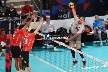 03/09/2023 - Estonia's Venno Oliver #11 attack - ESTONIA VS SWITZERLAND - EUROVOLLEY MEN - VOLLEY