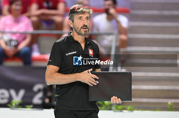 03/09/2023 - Switzerland's Head Coach Motta Mario - ESTONIA VS SWITZERLAND - EUROVOLLEY MEN - VOLLEY