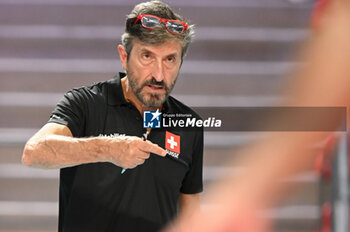 03/09/2023 - Switzerland's Head Coach Motta Mario - ESTONIA VS SWITZERLAND - EUROVOLLEY MEN - VOLLEY