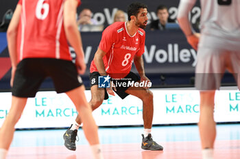 03/09/2023 - Switzerland's Zeller Quentin #8 - ESTONIA VS SWITZERLAND - EUROVOLLEY MEN - VOLLEY