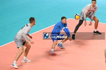 03/09/2023 - Estonia's Vahter Johan #13 receiver - ESTONIA VS SWITZERLAND - EUROVOLLEY MEN - VOLLEY