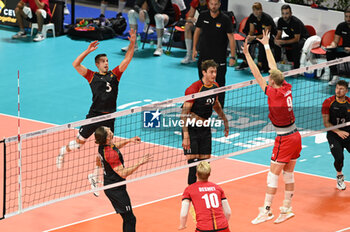 03/09/2023 - Germany's Reichert Moritz #5 attack - BELGIUM VS GERMANY - EUROVOLLEY MEN - VOLLEY