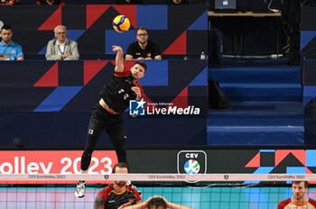 03/09/2023 - Germany's Schott Ruben #13 - BELGIUM VS GERMANY - EUROVOLLEY MEN - VOLLEY