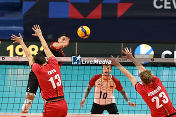 03/09/2023 - Germany's Reichert Moritz #5 attack - BELGIUM VS GERMANY - EUROVOLLEY MEN - VOLLEY