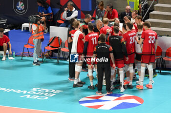 03/09/2023 - Belgium's team time out - BELGIUM VS GERMANY - EUROVOLLEY MEN - VOLLEY