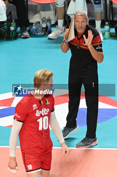 03/09/2023 - Belgium's Head Coach Zanini Emanuele - BELGIUM VS GERMANY - EUROVOLLEY MEN - VOLLEY