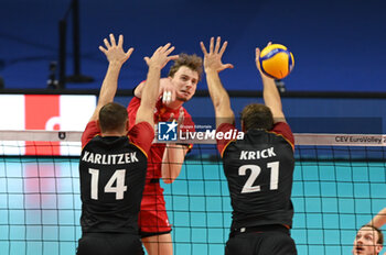 03/09/2023 - Belgium's attack - BELGIUM VS GERMANY - EUROVOLLEY MEN - VOLLEY