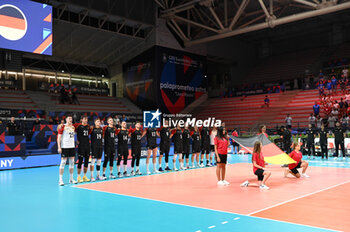 03/09/2023 - Germany's team national anthem - BELGIUM VS GERMANY - EUROVOLLEY MEN - VOLLEY