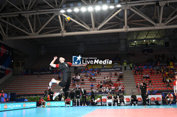 03/09/2023 - Germany's Kaliberda Denys Viktorovic #3 serve - BELGIUM VS GERMANY - EUROVOLLEY MEN - VOLLEY