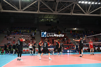 03/09/2023 - Germany's team cheer at the end of the match - BELGIUM VS GERMANY - EUROVOLLEY MEN - VOLLEY