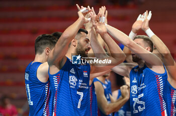 04/09/2023 - Serbia's team - SERBIA VS ESTONIA - EUROVOLLEY MEN - VOLLEY