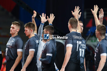 04/09/2023 - Estonia's team - SERBIA VS ESTONIA - EUROVOLLEY MEN - VOLLEY