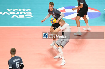 04/09/2023 - Estonia's Maar Silver #10 receiver - SERBIA VS ESTONIA - EUROVOLLEY MEN - VOLLEY