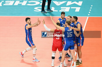 04/09/2023 - Serbia's team - SERBIA VS ESTONIA - EUROVOLLEY MEN - VOLLEY