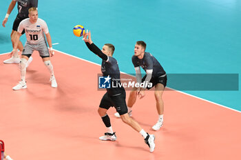 04/09/2023 - Estonia's Juhkami Martti #6 receiver - SERBIA VS ESTONIA - EUROVOLLEY MEN - VOLLEY