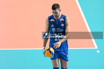 04/09/2023 - Serbia's Peric Pavle #12 - SERBIA VS ESTONIA - EUROVOLLEY MEN - VOLLEY