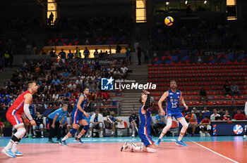 04/09/2023 - Serbia's team - SERBIA VS ESTONIA - EUROVOLLEY MEN - VOLLEY