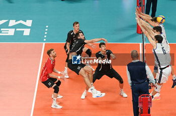 04/09/2023 - Switzerland's Weisigk Julian #15 attack - ITALY VS SWITZERLAND - EUROVOLLEY MEN - VOLLEY