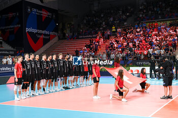 04/09/2023 - Switzerland's team national anthem - ITALY VS SWITZERLAND - EUROVOLLEY MEN - VOLLEY