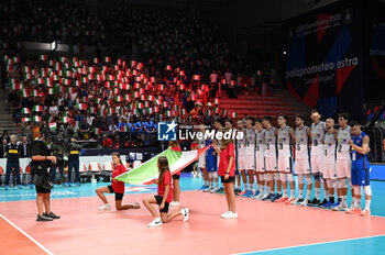 2023-09-04 - Italy's team national anthem - ITALY VS SWITZERLAND - CEV EUROVOLLEY MEN - VOLLEYBALL