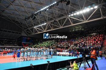 04/09/2023 - Italy's team national anthem - ITALY VS SWITZERLAND - EUROVOLLEY MEN - VOLLEY