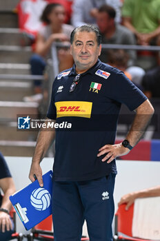 04/09/2023 - Italy's Head Coach De Giorgi Ferdinando - ITALY VS SWITZERLAND - EUROVOLLEY MEN - VOLLEY