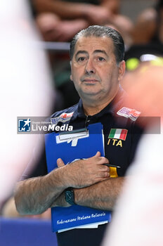 2023-09-04 - Italy's Head Coach De Giorgi Ferdinando - ITALY VS SWITZERLAND - CEV EUROVOLLEY MEN - VOLLEYBALL