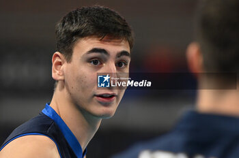 2023-09-04 - Italy's Michieletto Alessandro #5 portrait - ITALY VS SWITZERLAND - CEV EUROVOLLEY MEN - VOLLEYBALL