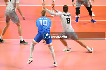 05/09/2023 - Estonia's Tammearu Mart #8 and Estonia's Maar Silver #10 - BELGIUM VS ESTONIA - EUROVOLLEY MEN - VOLLEY