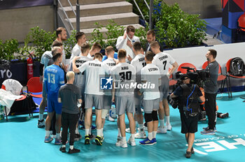 2023-09-05 - Estonia's team time out - BELGIUM VS ESTONIA - CEV EUROVOLLEY MEN - VOLLEYBALL
