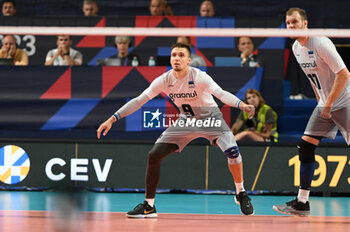 2023-09-05 - Estonia's Taht Robert #9 - BELGIUM VS ESTONIA - CEV EUROVOLLEY MEN - VOLLEYBALL