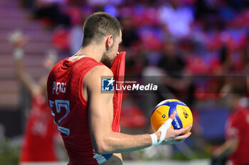 2023-09-05 - Serbia's Peric Pavle #12 - GERMANY VS SERBIA - CEV EUROVOLLEY MEN - VOLLEYBALL